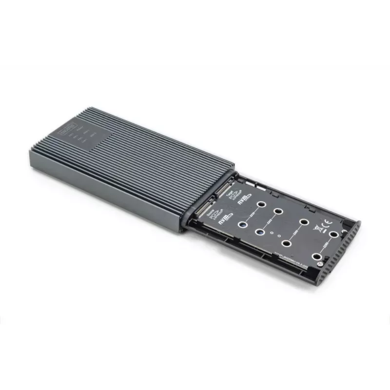 Estación de clonado NVMe DIGITUS - NVMe 20Gbits USB 3.2 Gen2 aluminio sin herramientas