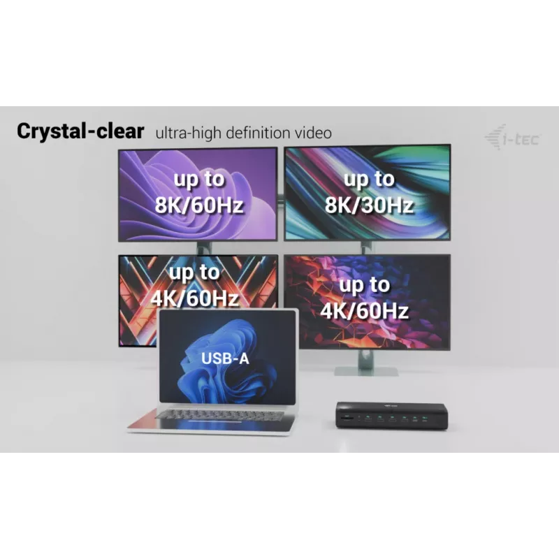 Estación de acoplamiento universal i-tec 6x 4K/60Hz Display + Power Delivery 140W