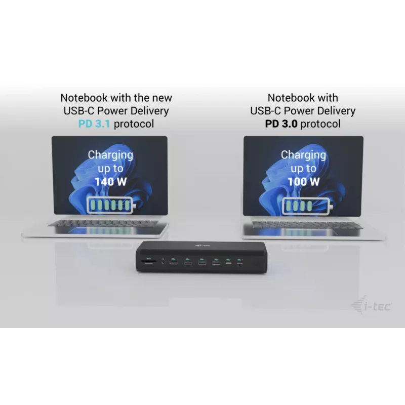 Estación de acoplamiento universal i-tec 6x 4K/60Hz Display + Power Delivery 140W