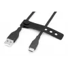 Cable de carga de silicona USB-C DIGITUS USB-A - USB-C USB 2.0 60W - 1m Negro