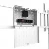 Neomounts MOVE Go XL FL50-575WH1 carro para TV, 65-110 pulgadas, máx. 125 kg, VESA 100x100-1100x600, altura regulable 129-139 cm, bloqueable, instalación rápida, certificado TÜV, blanco