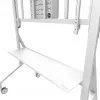 Neomounts MOVE Go XL FL50-575WH1 carro para TV, 65-110 pulgadas, máx. 125 kg, VESA 100x100-1100x600, altura regulable 129-139 cm, bloqueable, instalación rápida, certificado TÜV, blanco