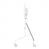 Neomounts MOVE Go XL FL50-575WH1 carro para TV, 65-110 pulgadas, máx. 125 kg, VESA 100x100-1100x600, altura regulable 129-139 cm, bloqueable, instalación rápida, certificado TÜV, blanco