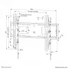 Neomounts WL35-750BL16 Soporte de pared para cargas pesadas 42-86