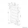 Neomounts AWL05-750BL AV Rack de hardware - universal, rack AV, pared, 10 kg, negro, acero, 204 mm