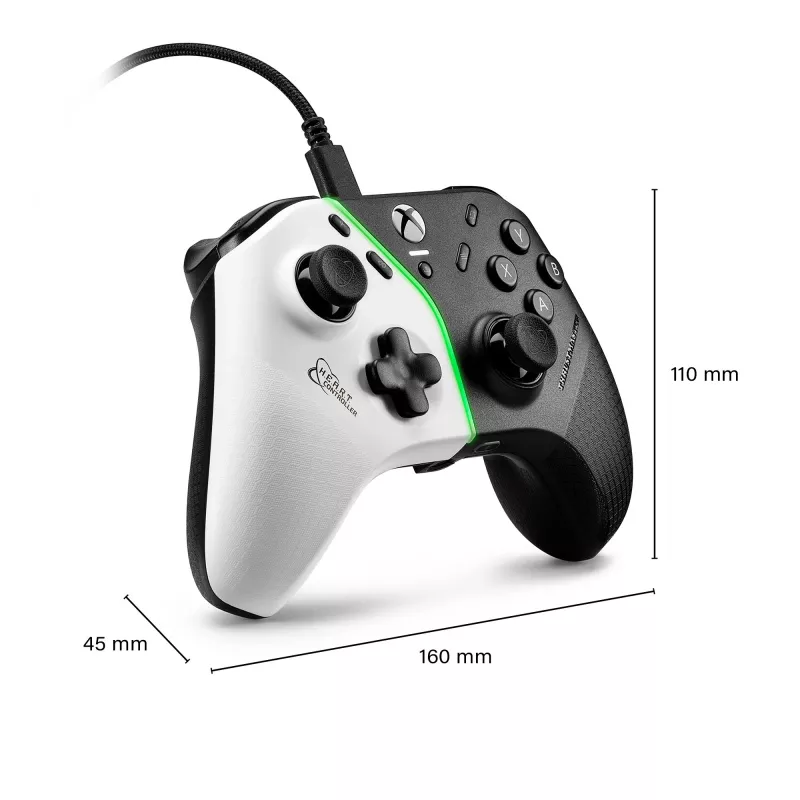 Thrustmaster H.E.A.R.T. Negro, blanco USB Mando PC, Xbox One, Xbox One S, Xbox One X