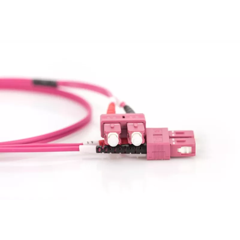 DIGITUS DK-2522-03/3 latiguillo de fibra óptica, SC a SC multimodo OM3 50/125 µm, Duplex, 3 m