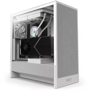 NZXT Caja CPU H7 Flow 2024 Torre Midi Airflow ATX Blanca