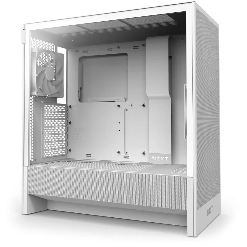 Caja NZXT H5 Flow 2024 Midi Torre, blanca