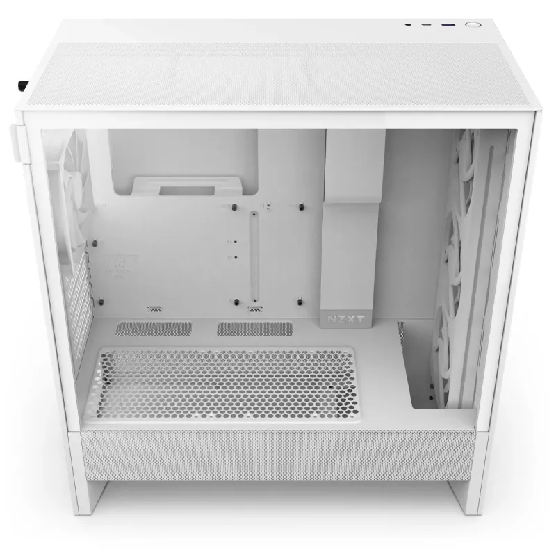 Caja NZXT H5 Flow RGB 2024 Midi Torre, blanca