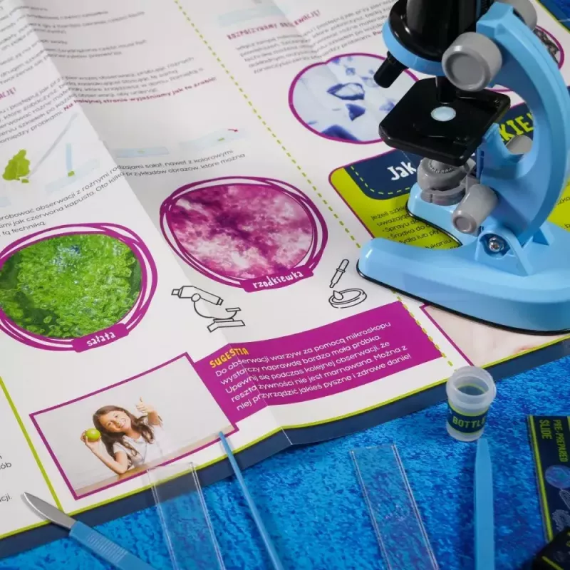 Microscopio educativo Liscianigiochi Im A Genius 304-PL97388 — set óptico infantil con aumento para aprender