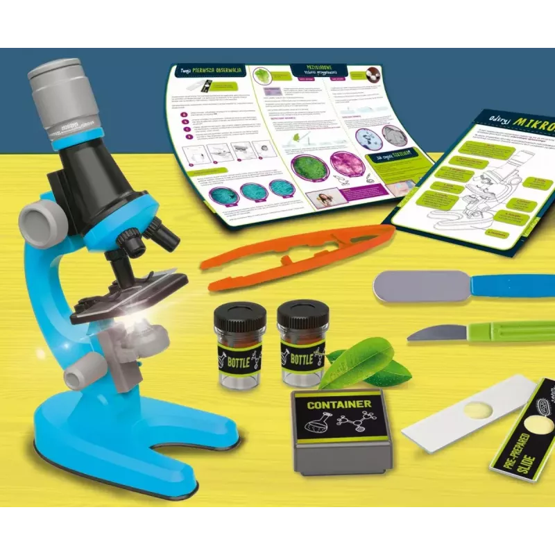 Microscopio educativo Liscianigiochi Im A Genius 304-PL97388 — set óptico infantil con aumento para aprender