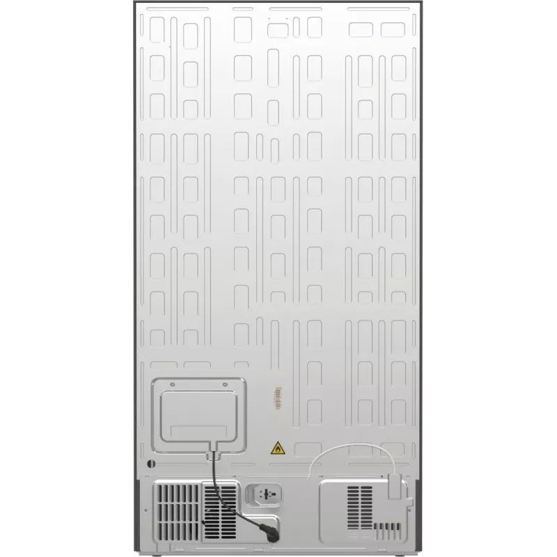 Gorenje Side-by-Side NRR9185ESXL BK065B, de pie, American Door, gris, LED, acero, vidrio