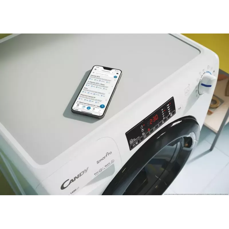 Lavadora-secadora Candy Smart Pro CSHW4645TWB3/1-S, de libre instalación carga frontal, 4 kg, 1400 rpm, clase de centrifugado B, blanco