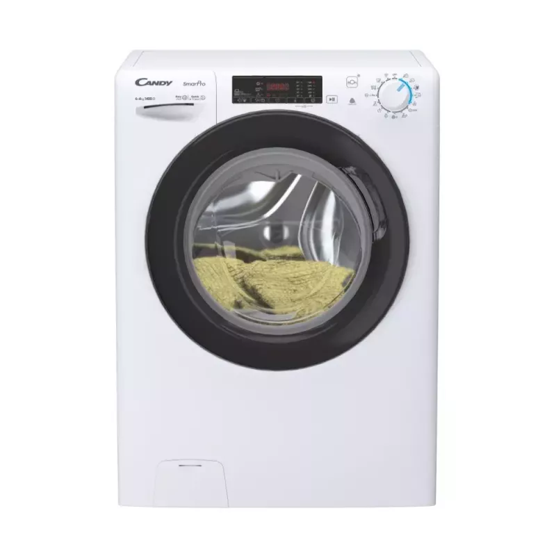 Lavadora-secadora Candy Smart Pro CSHW4645TWB3/1-S, de libre instalación carga frontal, 4 kg, 1400 rpm, clase de centrifugado B, blanco