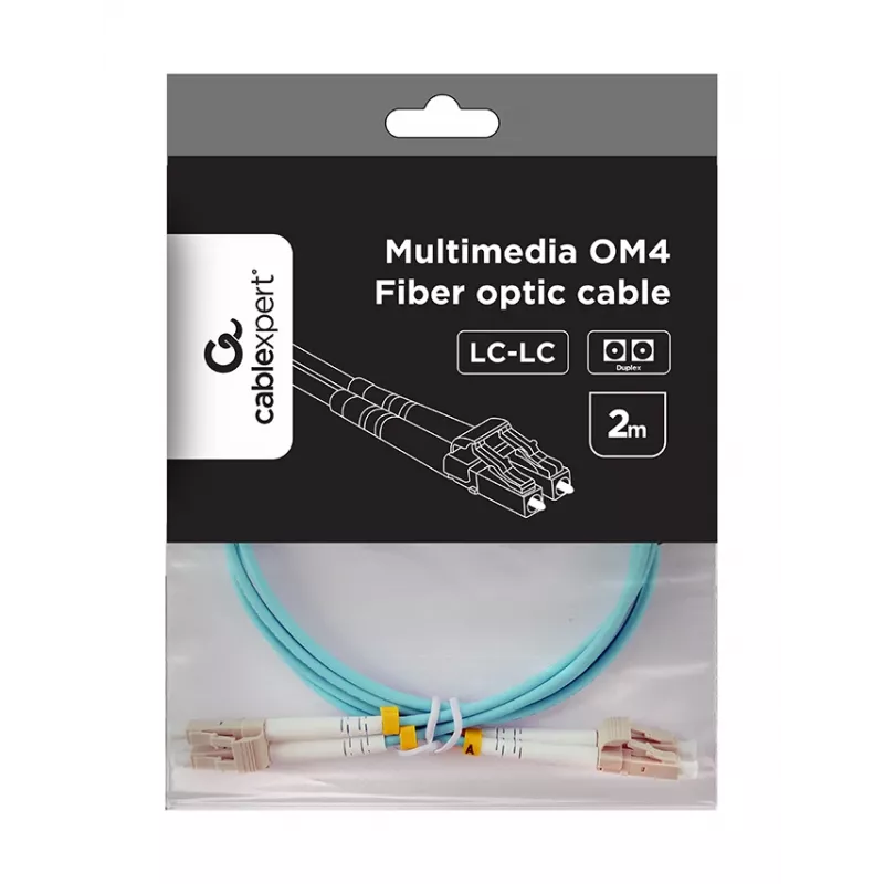 Cable multimodo dúplex OM4 50/125, LC/LC, 20 m
