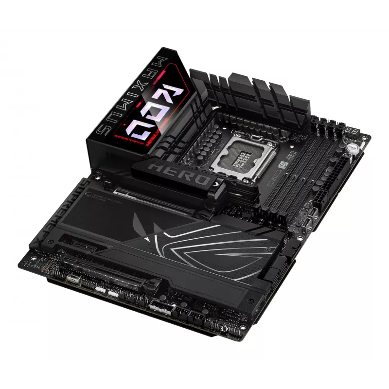 Placa base ASUS ROG MAXIMUS Z890 HERO — Intel Z890, LGA 1851, ATX, DDR5, 4 DIMM, 6x M.2, Wi‑Fi 7, LAN 2,5 Gb