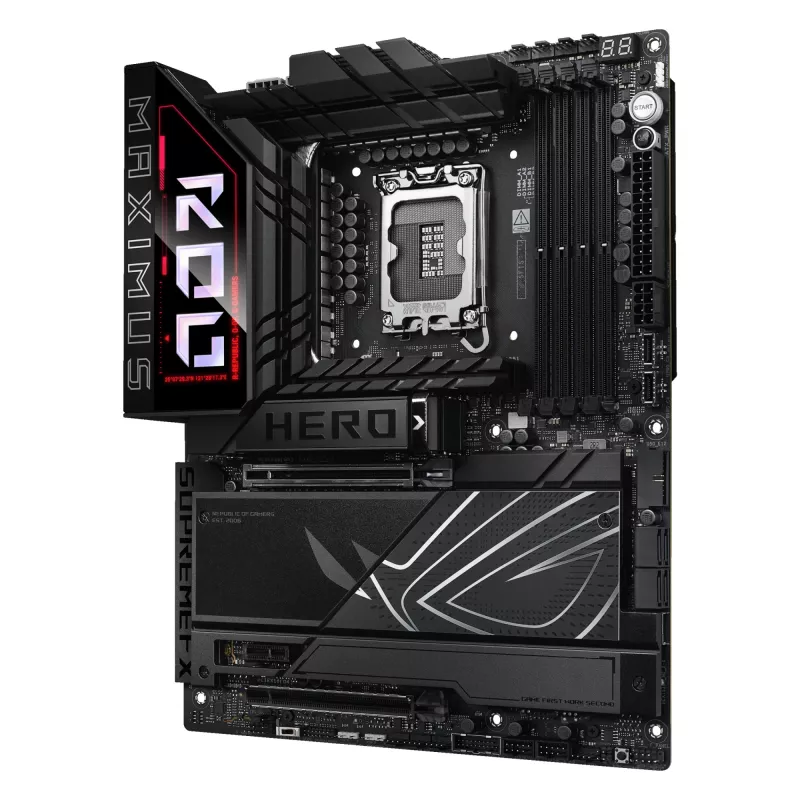 Placa base ASUS ROG MAXIMUS Z890 HERO — Intel Z890, LGA 1851, ATX, DDR5, 4 DIMM, 6x M.2, Wi‑Fi 7, LAN 2,5 Gb