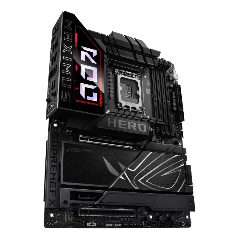 Placa base ASUS ROG MAXIMUS Z890 HERO — Intel Z890, LGA 1851, ATX, DDR5, 4 DIMM, 6x M.2, Wi‑Fi 7, LAN 2,5 Gb