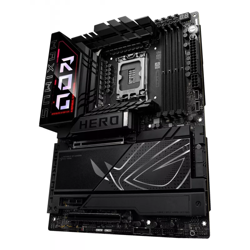 Placa base ASUS ROG MAXIMUS Z890 HERO — Intel Z890, LGA 1851, ATX, DDR5, 4 DIMM, 6x M.2, Wi‑Fi 7, LAN 2,5 Gb