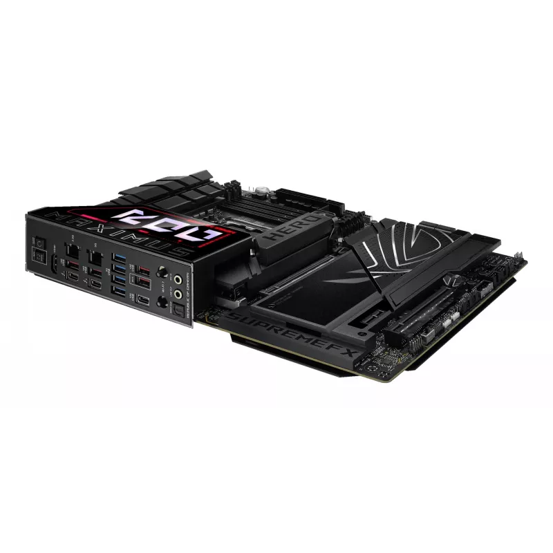 Placa base ASUS ROG MAXIMUS Z890 HERO — Intel Z890, LGA 1851, ATX, DDR5, 4 DIMM, 6x M.2, Wi‑Fi 7, LAN 2,5 Gb