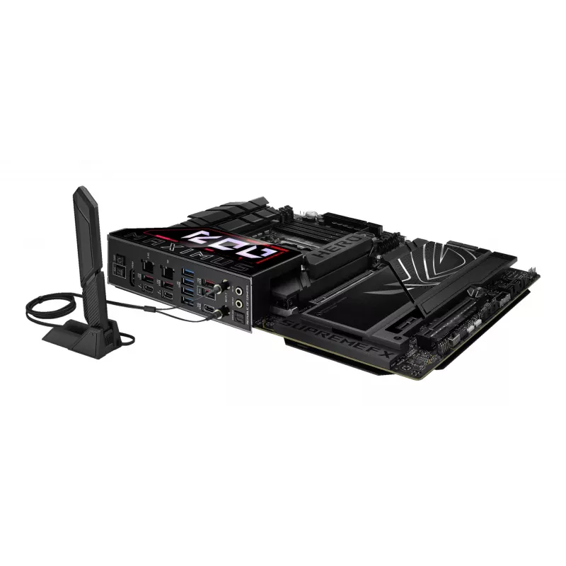 Placa base ASUS ROG MAXIMUS Z890 HERO — Intel Z890, LGA 1851, ATX, DDR5, 4 DIMM, 6x M.2, Wi‑Fi 7, LAN 2,5 Gb