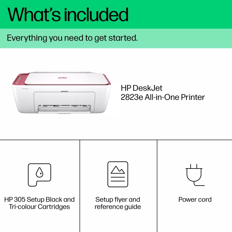 HP DeskJet 2823e impresora inalámbrica 3 en 1 en color, copiadora, escáner