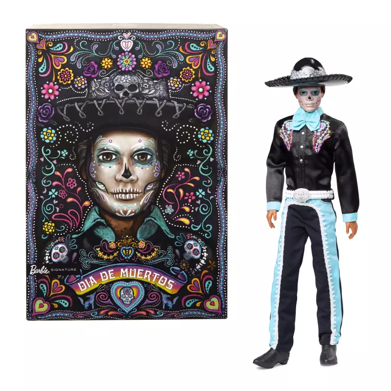 Muñeca de moda Mattel Barbie Ken Día de Muertos multicolor 3+
