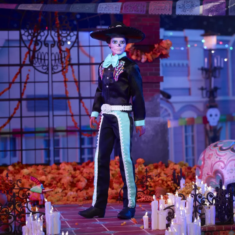 Muñeca de moda Mattel Barbie Ken Día de Muertos multicolor 3+