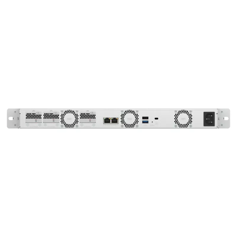 QNAP TS-h765eU NAS rack (1U) Intel Atom® 8 GB DDR5 QuTS hero Black, gris
