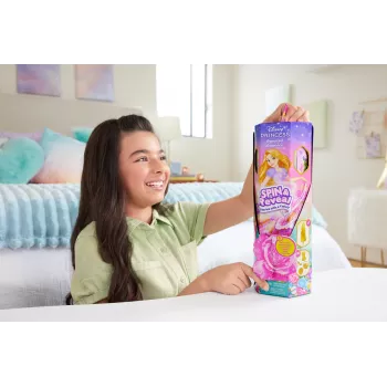 Muñeca de moda Disney Princess Spin & Reveal Rapunzel y accesorios con 11 sorpresas