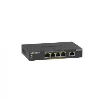NETGEAR GS305Pv3 Gigabit Ethernet (10/100/1000) no gestionado Power over Ethernet (PoE) negro