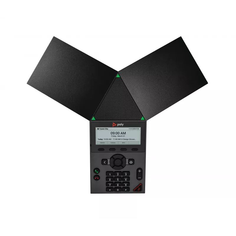 HP Poly Trio 8300 849A0AA teléfono de conferencia IP, PoE, Wi-Fi, Bluetooth, USB, LCD de 3,5"