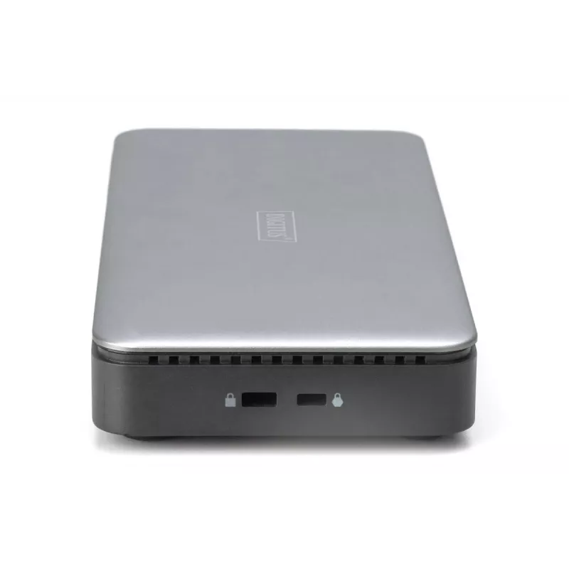 DIGITUS Estación de acoplamiento USB-C, 11 puertos - 2x HDMI / DP / 2x USB-A 3.2 Gen 2 / USB-C 3.2 Gen 2 / GbE / SD / MicroSD / conector hembra DC - máx. 150 vatios / 3,5 mm