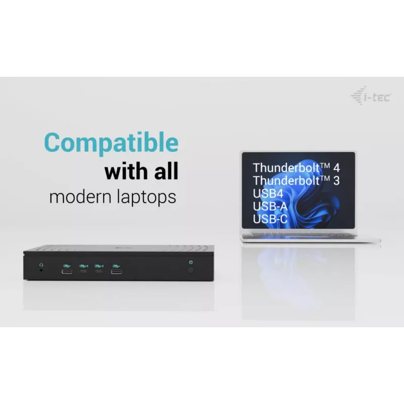 i-tec Estación de acoplamiento universal 5x 4K/60Hz Display + Power Delivery 100W