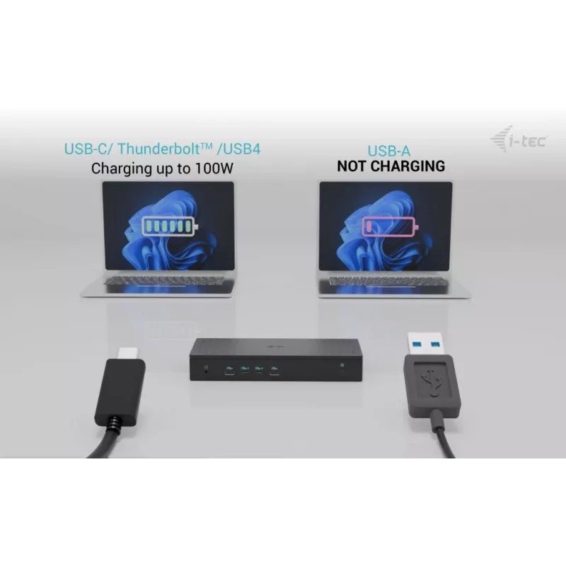 i-tec Estación de acoplamiento universal 5x 4K/60Hz Display + Power Delivery 100W