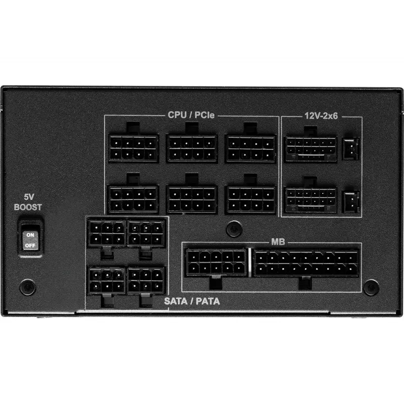 Fuente de alimentación ASROCK Phantom Gaming PG-1300G 1300 W ATX 20+4 Pin 80 PLUS Gold, ventilador de 135 mm, negro