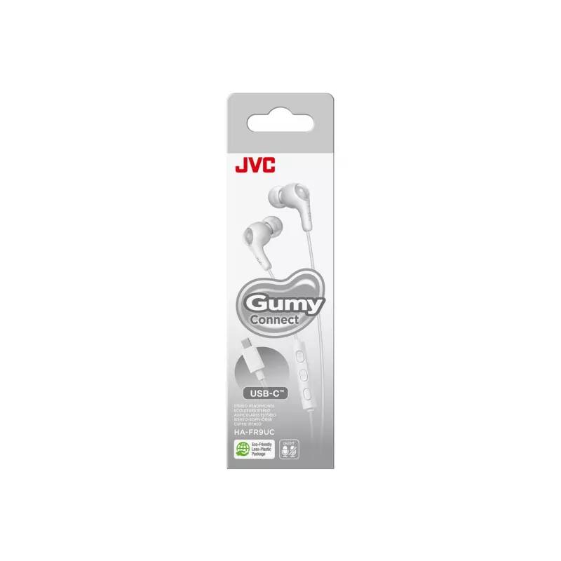 Auriculares JVC HA-FR9UC cableados in-ear llamadas/música USB Type-C blanco