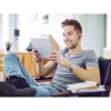 JVC HA-FR9UC auriculares intraurales con cable, USB-C, transductor de 9,2 mm, micrófono y mando en línea, 1,2 m, negros