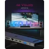 ICY BOX 11 en 1 vía USB Type-C, cableado, USB 3.2 Gen 1 (3.1 Gen 1) Type-C, 100 W, 3,5 mm, 10,100,1000 Mbit/s, antracita, negro