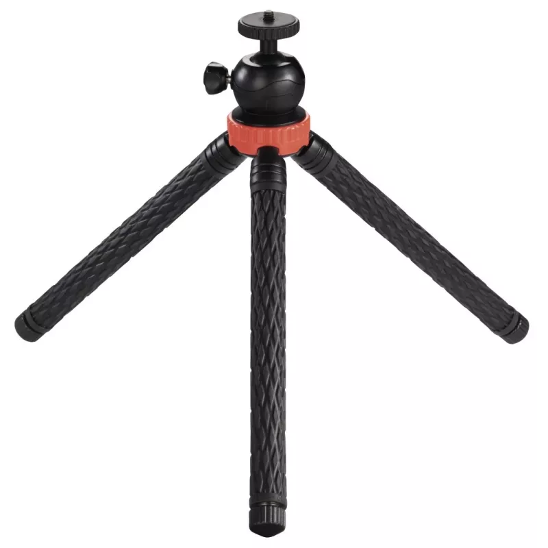 Hama Traveller Pro trípode smartphone/action-cámara 3 patas negro, rojo