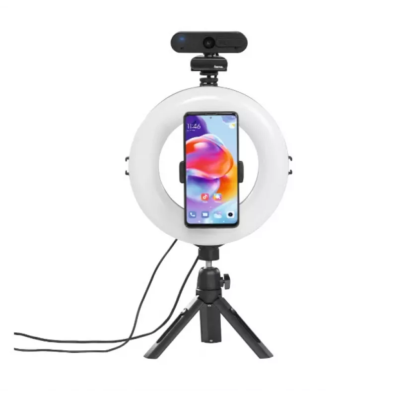 Hama SpotLight Smart 80 II aro de luz LED, set para smartphone, con minitrípode