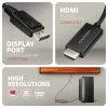 Axagon RVD-HI20C2 cable DisplayPort -> HDMI 2.0b 1,8m, 4K/60Hz