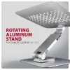 Axagon STND-LR soporte de aluminio con giro de 360° para portátiles de 10
