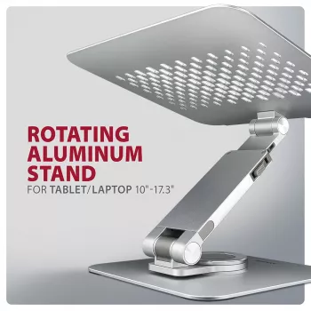Axagon STND-LR soporte de aluminio con giro de 360° para portátiles de 10