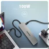 Axagon HMC-7HX2 hub USB 5Gbps, 2x USB-A, USB-C, 2x HDMI 4K/60Hz, RJ-45, PD 100W