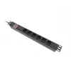 PDU Lanberg PDU-06F-0200-BK 6 salidas AC 1U Negra