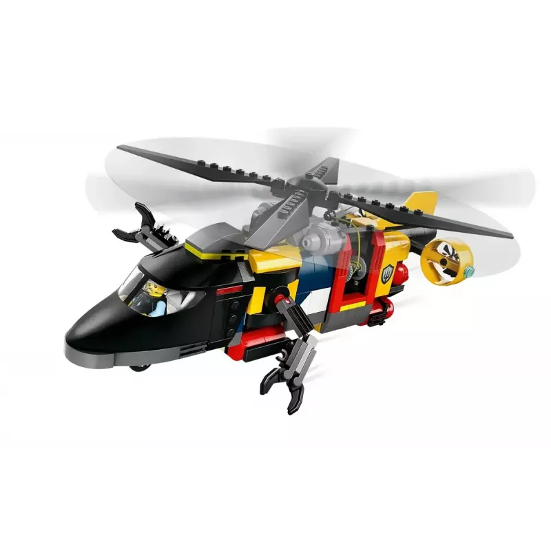 Juguete de construcción LEGO City Set combinado 60462 — Helicóptero y coche de bomberos, 874 piezas, 3 minifiguras, edad 7+