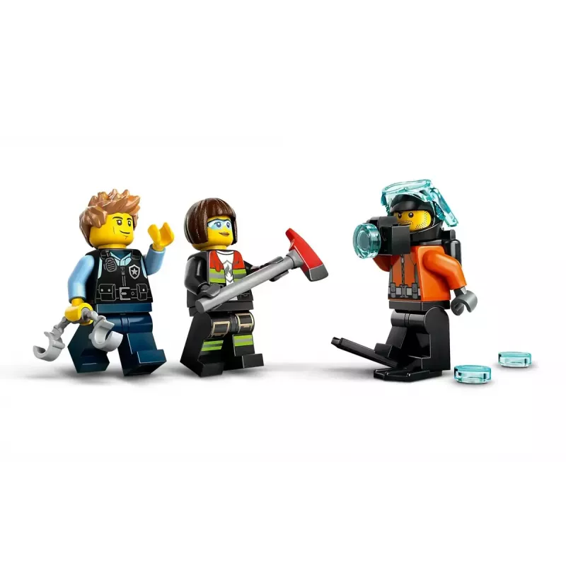 Juguete de construcción LEGO City Set combinado 60462 — Helicóptero y coche de bomberos, 874 piezas, 3 minifiguras, edad 7+