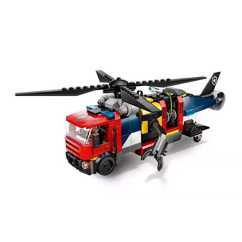 Juguete de construcción LEGO City Set combinado 60462 — Helicóptero y coche de bomberos, 874 piezas, 3 minifiguras, edad 7+